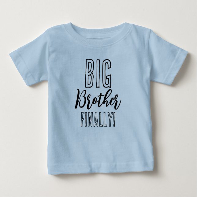 Big Brother endlich Geschwisterung Match Baby T-shirt (Vorderseite)