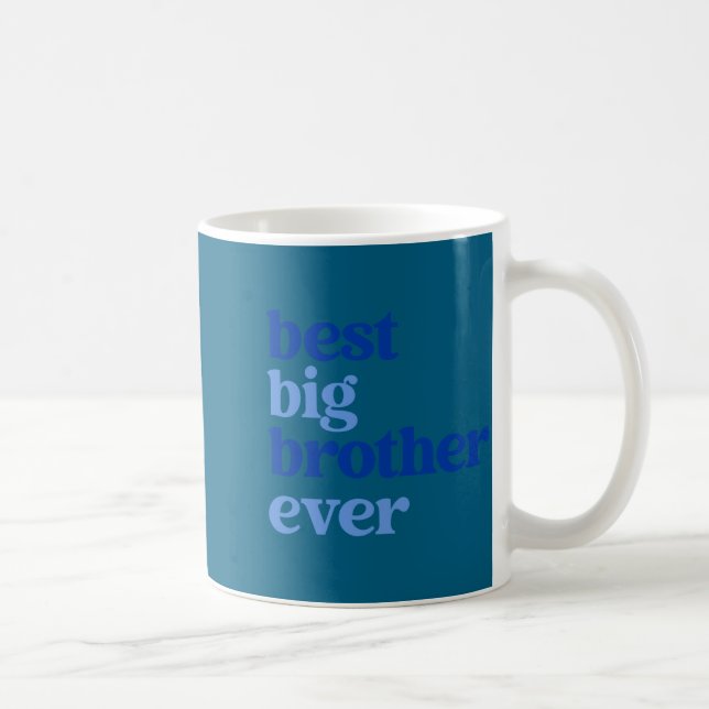Big Brother Ever Gray With Blue Text Boys _1  Kaffeetasse (Rechts)
