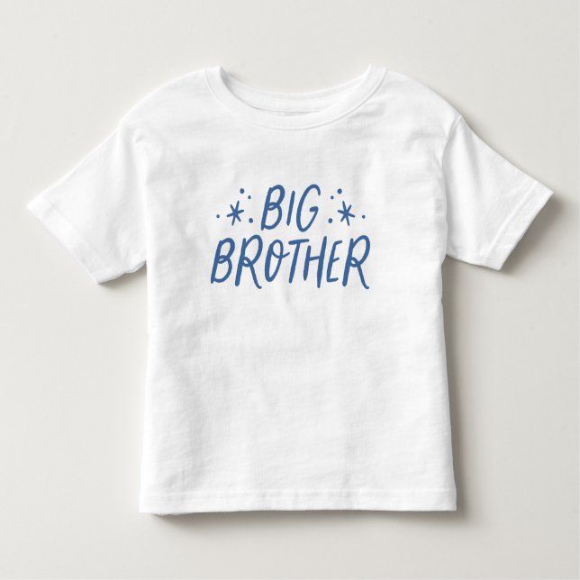 Big Brother farbenfroh leuchtend blau Kleinkind T-shirt (Vorderseite)