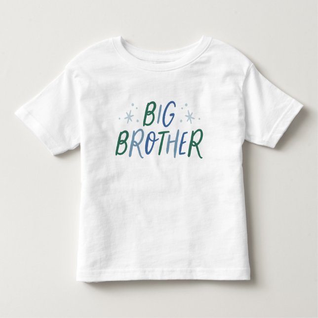Big Brother farbenfrohe Hellart Kleinkind T-shirt (Vorderseite)