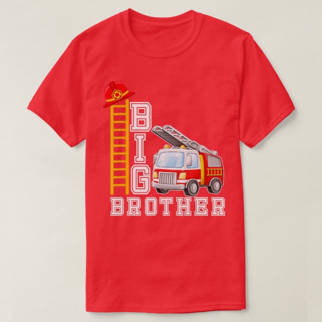Big Brother Fire LKW Kurz für Kleinkinder T-Shirt (Design vorne)