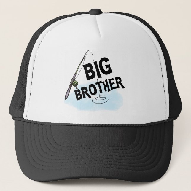 Big Brother Fischen Truckerkappe (Vorderseite)