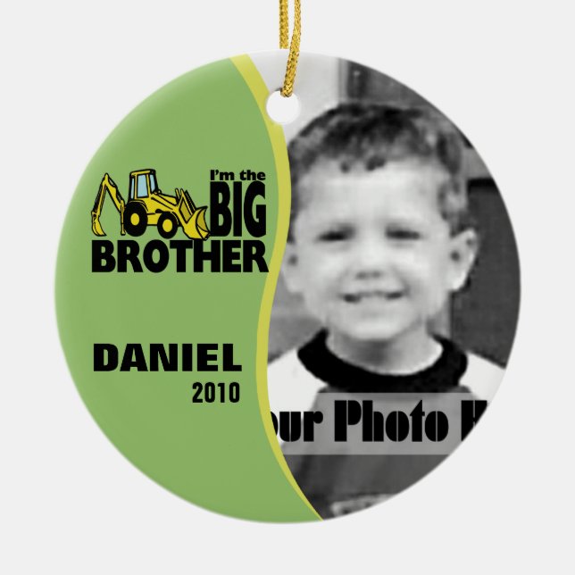 Big Brother Foto Keramik Ornament (Vorne)