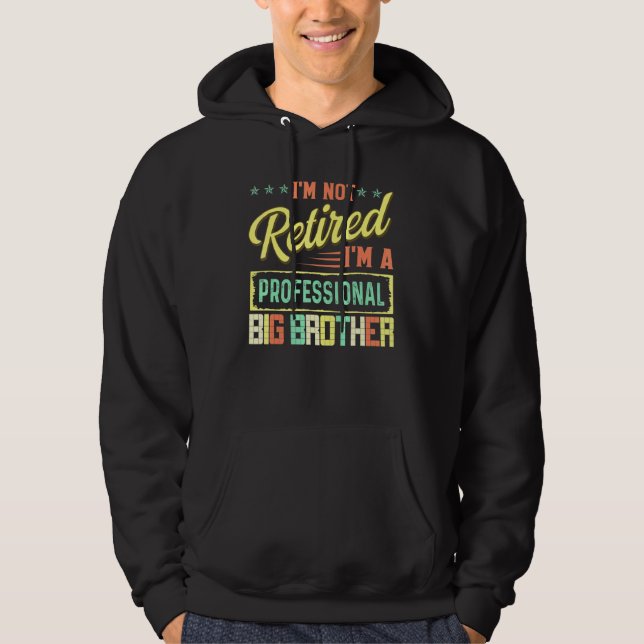 Big Brother für Männer ermüdet Big Hoodie (Vorderseite)
