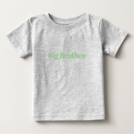 Big Brother Green individuelle Name Text niedlich Baby T-shirt