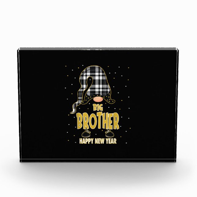 Big Brother Happy New Year| Match-Geschenk Fotoblock (Vorderseite)
