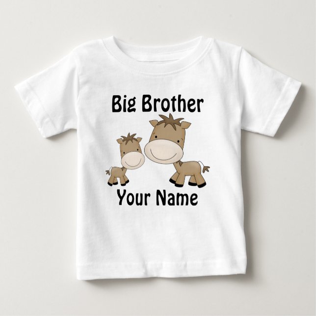 Big Brother Horse Personalisierter T - Shirt (Vorderseite)