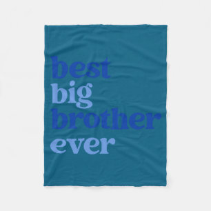 Big Brother Immer Grau Mit Blauem Text Jungen  Fleecedecke