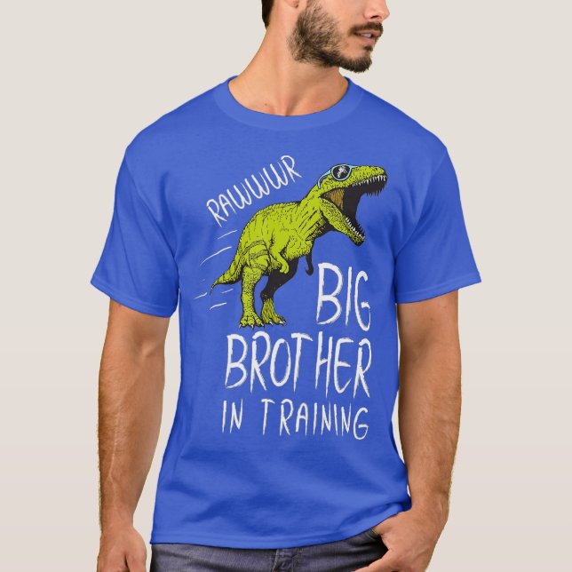 Big Brother in Training Dinosaurier Shirts für Jun (Vorderseite)
