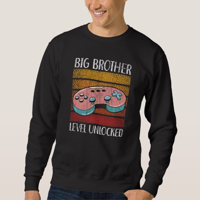 Big Brother Level Entsperrt Bestes Blog je Brother Sweatshirt (Vorderseite)