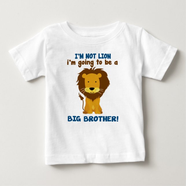 Big Brother Lion Baby T-shirt (Vorderseite)