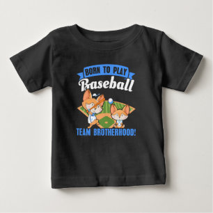 Big Brother Little Brother - Baseball-Spieler Baby T-shirt