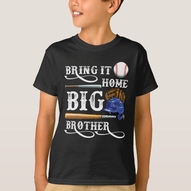 Big Brother Little Brother Baseball T-Shirt (Vorderseite)