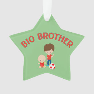 Big Brother mit Baby Brother Star Weihnachtsbaum Ornament