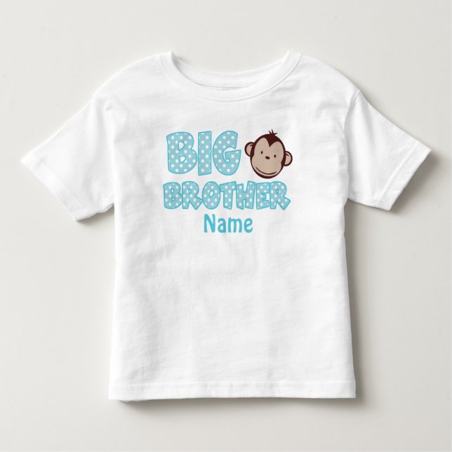 Big Brother Monkey Personalisiertes Shirt (Vorderseite)