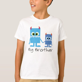 "big brother" Monster Geschwister blau T-Shirt