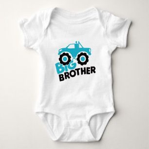 Big Brother Monster Truck Baby Strampler
