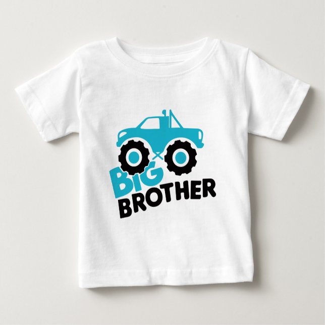 Big Brother Monster Truck Baby T-shirt (Vorderseite)