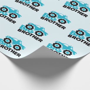 Big Brother Monster Truck Geschenkpapier