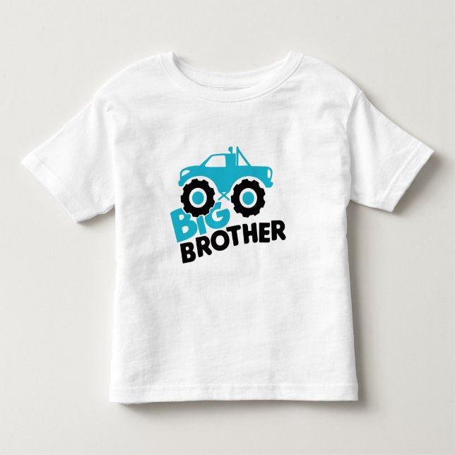Big Brother Monster Truck Kleinkind T-shirt (Vorderseite)