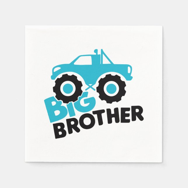 Big Brother Monster Truck Serviette (Vorderseite)