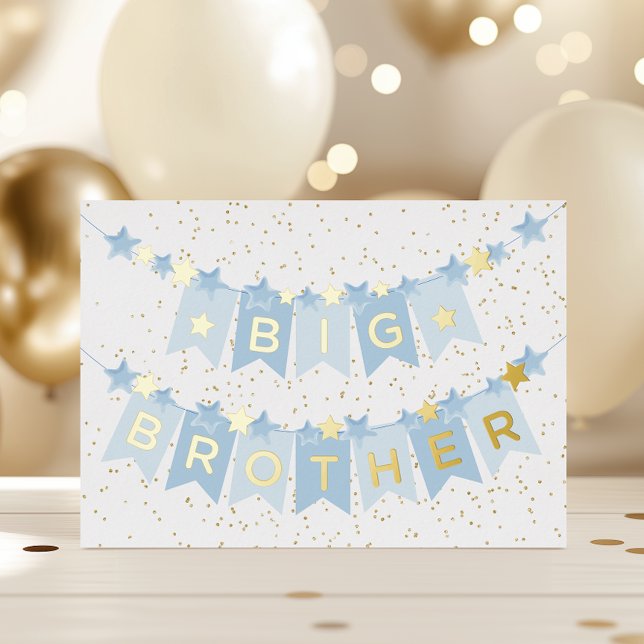 Big Brother New Baby Foil Card Folien Feiertagskarte (Von Creator hochgeladen)