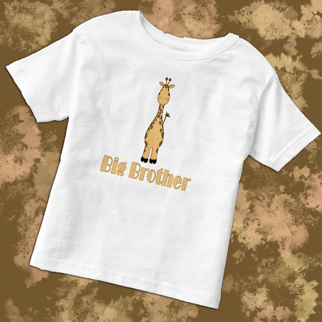 Big Brother Niedlich Whimsical Giraffe Kleinkind T-shirt (Von Creator hochgeladen)