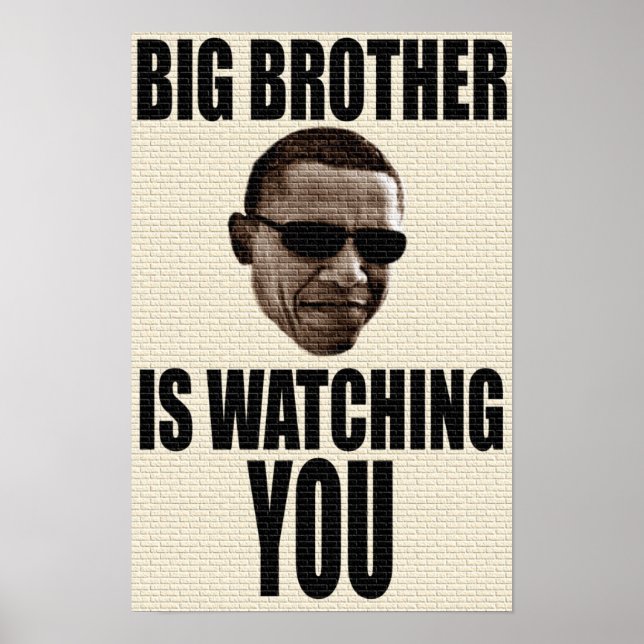 Big Brother Obama 1984 Poster (Vorne)