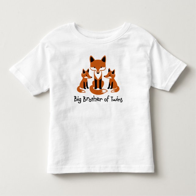 Big Brother of Twins - Mod Fox T - Shirt für Junge (Vorderseite)