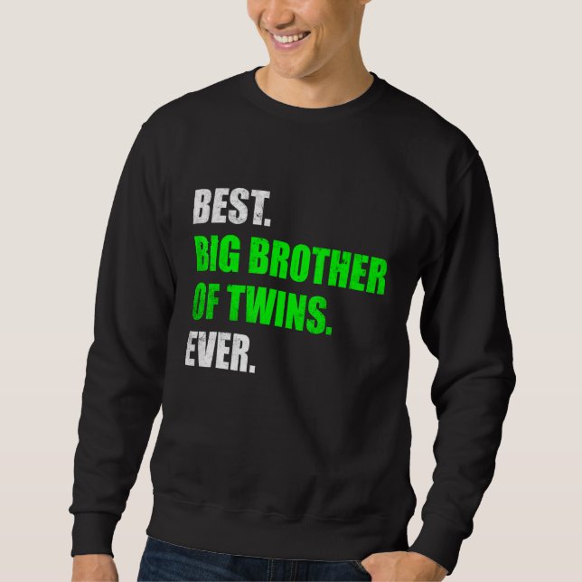 Big Brother of Twins Pregnancy Ankündigung Big Br Sweatshirt (Vorderseite)