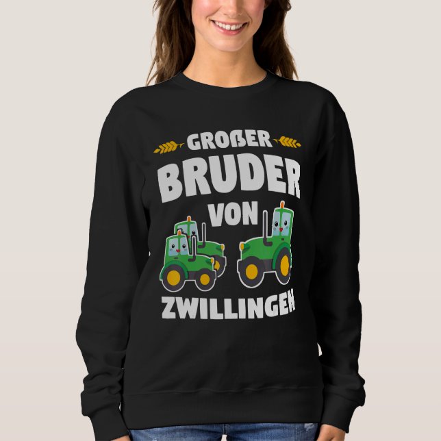 Big Brother of Twins Tractor Bauer Sweatshirt (Vorderseite)