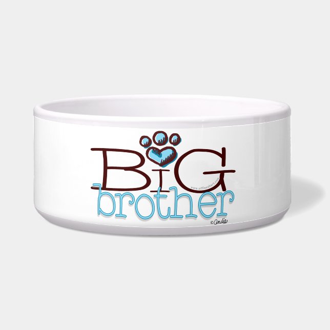 Big Brother Paw Print Pet Bowl Napf (Vorderseite)