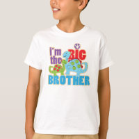 Big Brother personalisiert Dinosaurier Shirt Klein