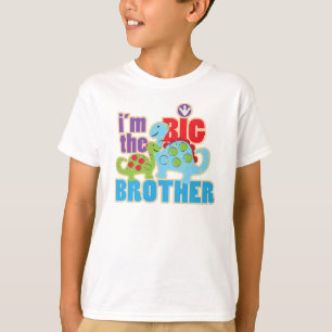 Big Brother personalisiert Dinosaurier Shirt Klein