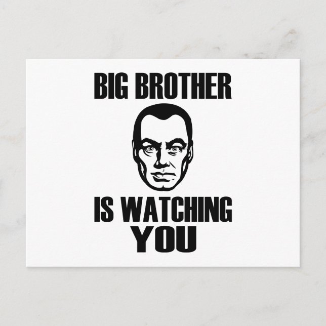 Big Brother Portrait Postkarte (Vorderseite)