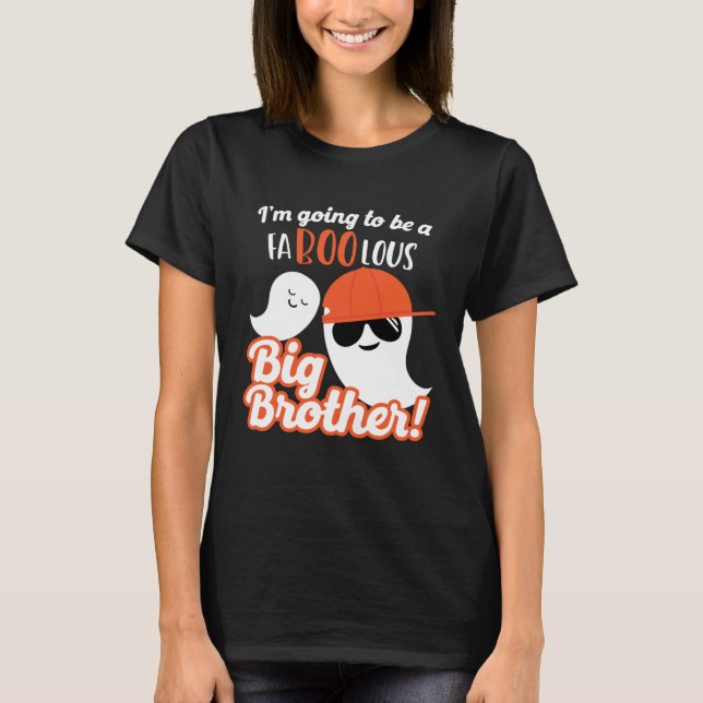 Big Brother Pregnancy Announcement Ghost Boys Hall T-Shirt (Vorderseite)