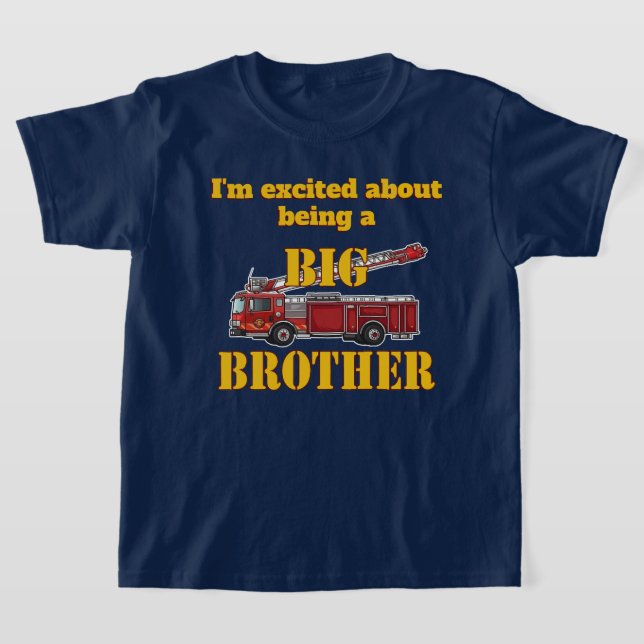 Big Brother Red Firetruck T-Shirt (Ablage )