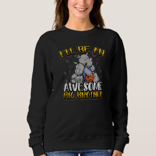 Big Brother Rhino Geschwisterscheinung Baby Reveal Sweatshirt