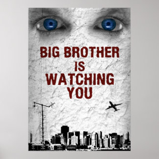 BIG BROTHER SCHAUT DIR ZU POSTER