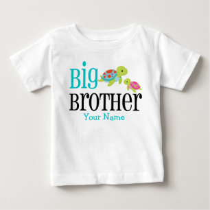 Big Brother Sea Turtles Personalisiert Baby T-shirt
