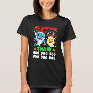 Big Brother Shark Weihnachten Doo Doo Familie Pass T-Shirt