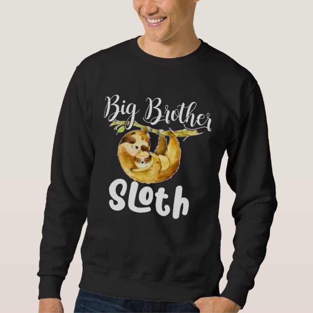 Big Brother Sloth Matching Family Cute  Mother s D Sweatshirt (Vorderseite)