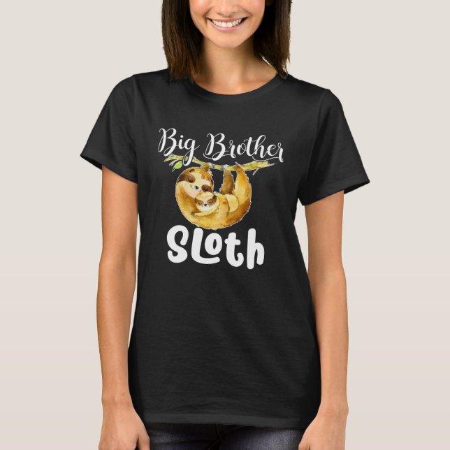 Big Brother Sloth Matching Family Niedlich Mother  T-Shirt (Vorderseite)