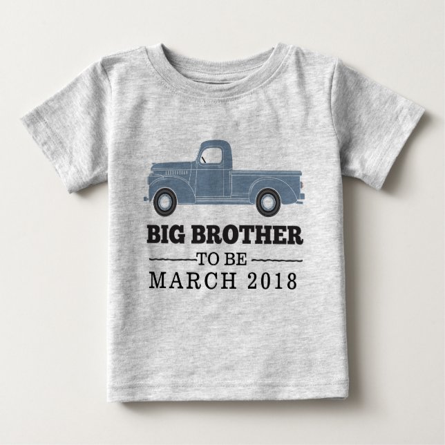Big Brother to Be Schwangerschaft Ankündigung Shir Baby T-shirt (Vorderseite)