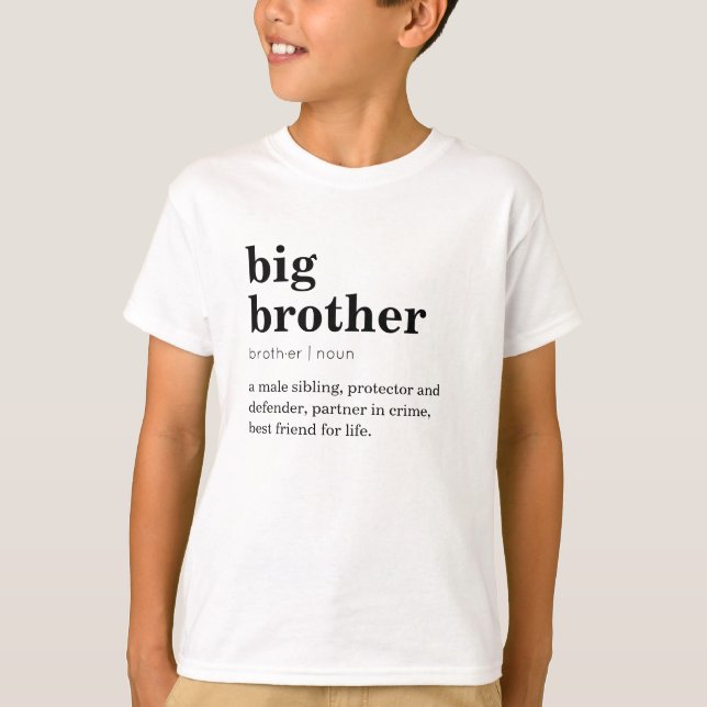 Big Brother Tshirts - Definition Dictionary Simple (Vorderseite)