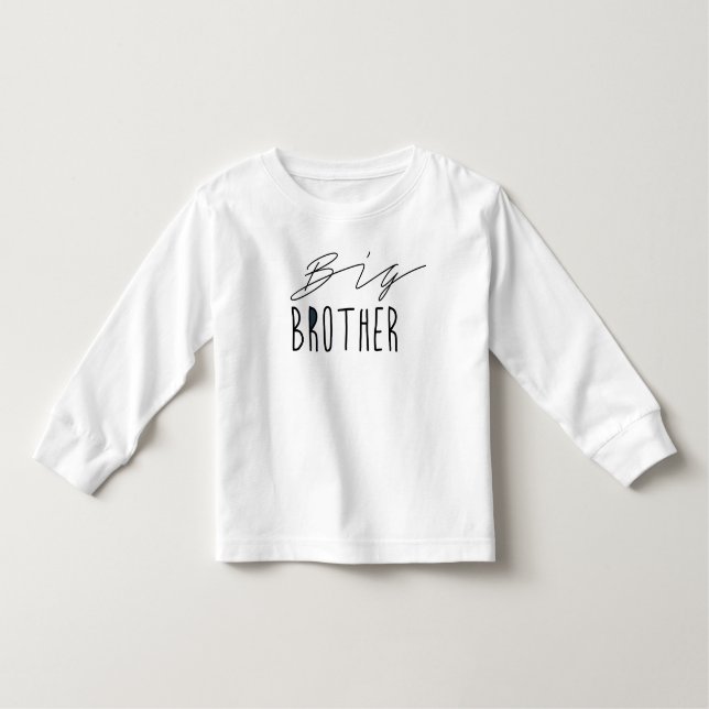 Big Brother | Typografie Kleinkind T-shirt (Vorderseite)