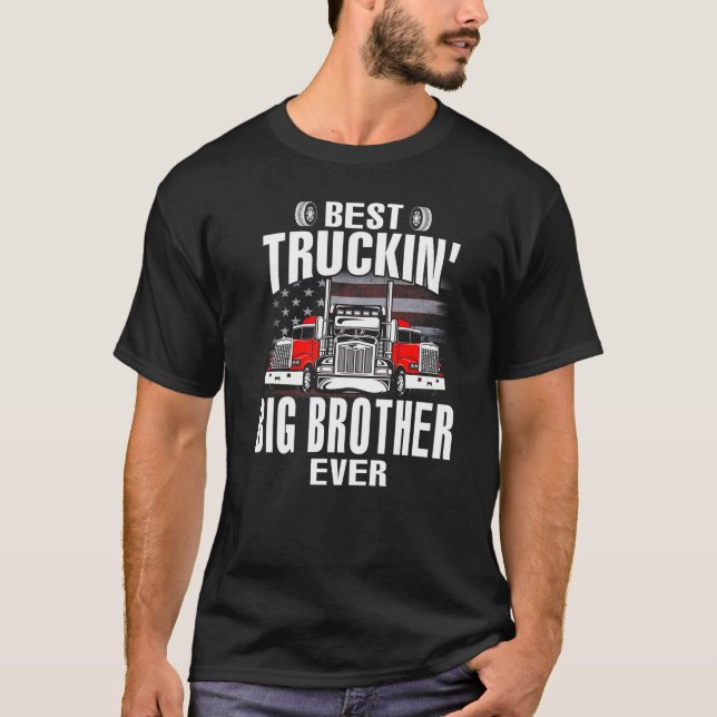 BIG BROTHER / USA Flag Vater D T-Shirt (Vorderseite)