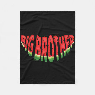 Big Brother Watermelon Sommerfrüchte Familie Match Fleecedecke