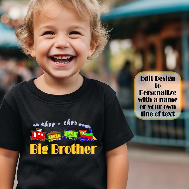 Big Brother Whimsical Choo Choo Zug Kleinkind T-shirt (Von Creator hochgeladen)