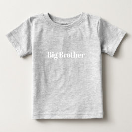 Big Brother White individuelle Name Text niedlich Baby T-shirt